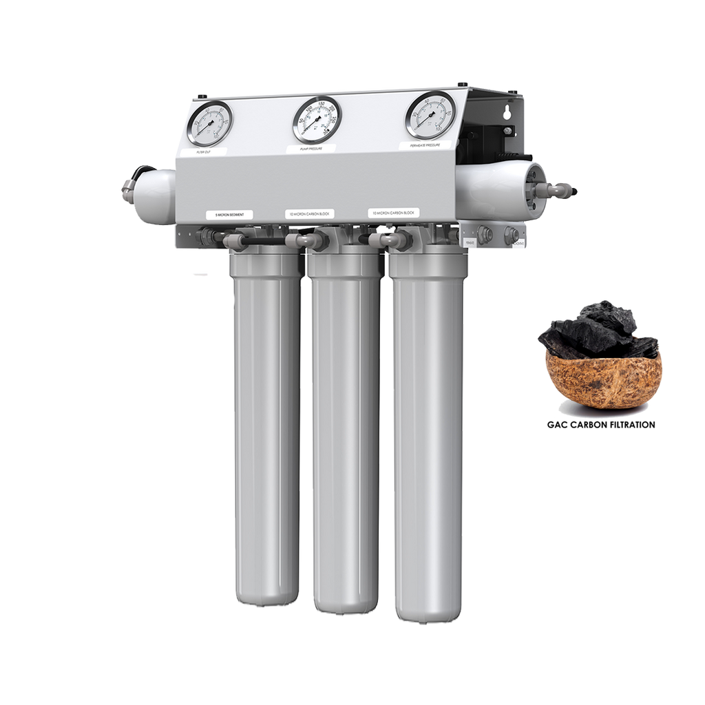 Custom Water 200 GPD 20" GAC Reverse Osmosis System