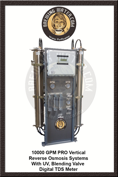 CWP 10,000 GPD Pro Reverse Osmosis System With Blending Valve and UV