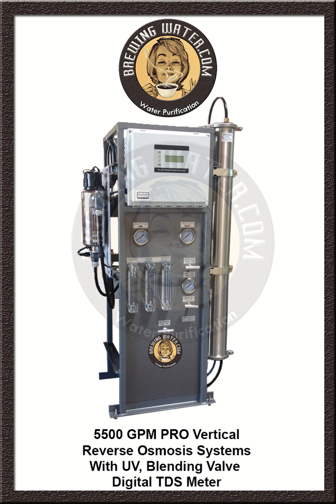 CWP 5500 GPD Pro Reverse Osmosis System With Blending Valve and UV