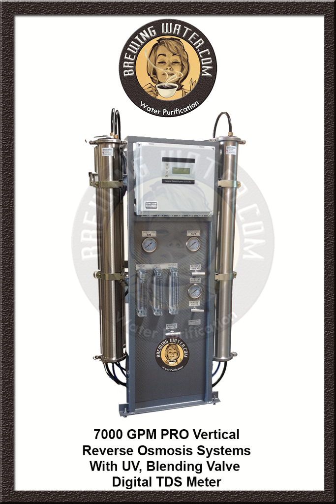 CWP 7000 GPD Pro Reverse Osmosis System With Blending Valve and UV