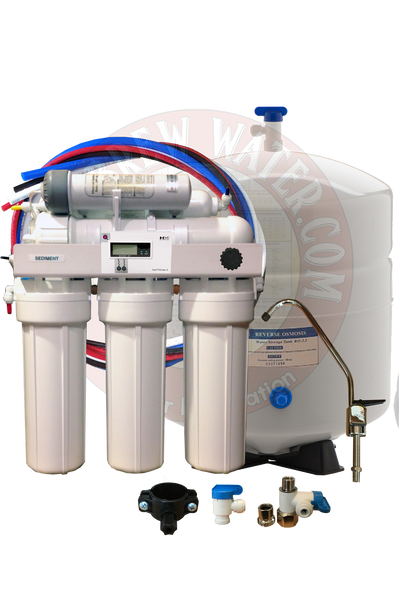 Home Brew Water 5 Stage Reverse Osmosis System with Blending Valve and Digital TDS Meter
